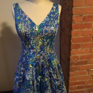 Jones New York fit and flare summer dress, size 8P